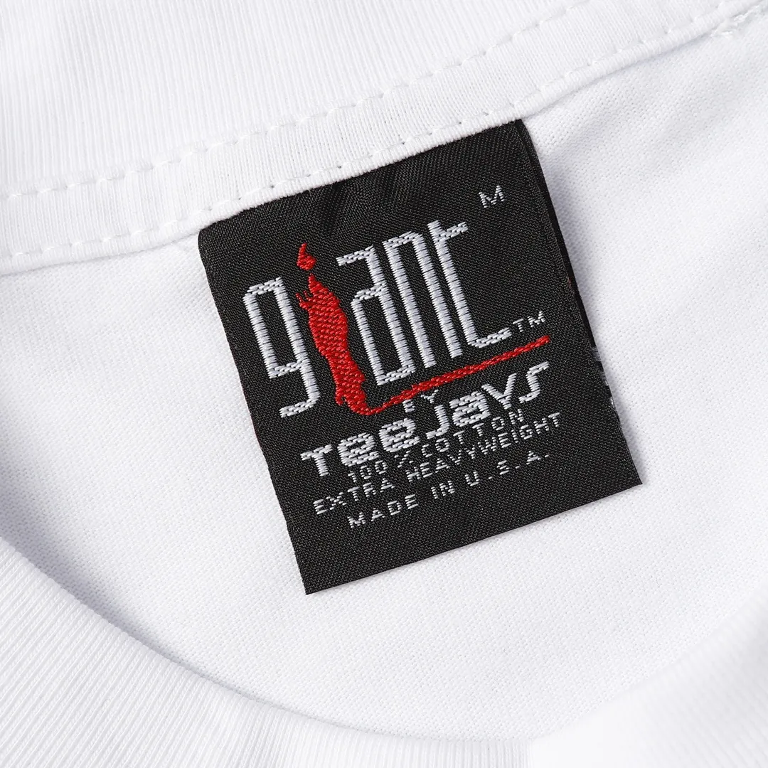 Saint Michael series trendy T craft drawing round neck short sleeves Style number: D3182P110 Color: White Size: S M L XL